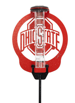 OHIO STATE BUCKEYES Metal Steel Rain Gauge