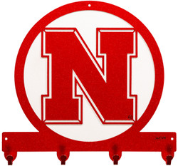 NEBRASKA HUSKERS Metal Key Chain Holder Hanger NEBRASKA HUSKERS Metal Key Chain Holder Hanger