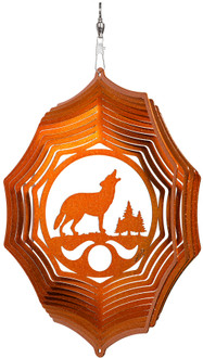WOLF Web Swirly Metal Wind Spinner