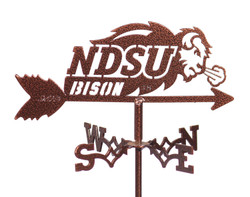 NDSU BISON Flower Pot Birdhouse Steel Weathervane  NDSU BISON Flower Pot Birdhouse Steel Weathervane