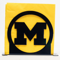 MICHIGAN WOLVERINES Metal Letter Holder Napkin Holder