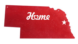 NEBRASKA State Steel Sign Decorative Magnet Board