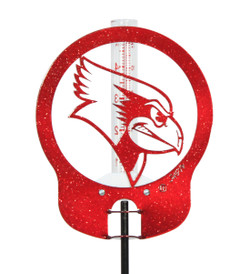 ILLINOIS STATE REDBIRDS Metal Steel Rain Gauge