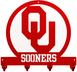 OKLAHOMA SOONERS Metal Key Chain Holder Hanger OKLAHOMA SOONERS Metal Key Chain Holder Hanger