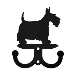 SCOTTISH TERRIER Dog Metal Wall Leash Holder Coat Hooks