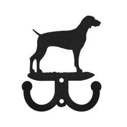 WEIMARANER Dog Metal Wall Leash Holder Coat Hooks