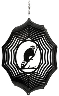 RACCOON Circle Swirly Metal Wind Spinner