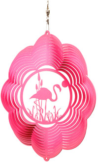 FLAMINGO Cloud Swirly Metal Wind Spinner 