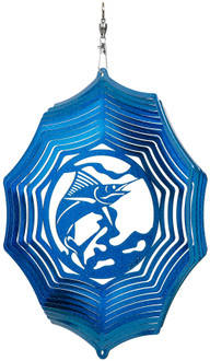 MARLIN Cloud Swirly Metal Wind Spinner 