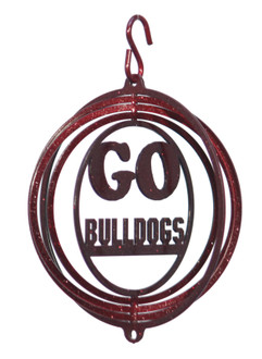 DULUTH BULLDOGS Tini Swirly Metal Collegiate Christmas Tree Ornament 