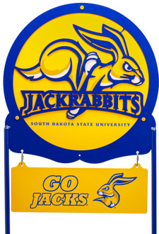 SOUTH DAKOTA JACK RABBITS SDSU Collegiate Logo Metal Yard Sign SOUTH DAKOTA JACK RABBITS SDSU Collegiate Logo Metal Yard Sign