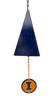 ILLINOIS ILLINI Collegiate Bell Wind Chime ILLINOIS ILLINI Collegiate Bell Wind Chime