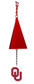 OKLAHOMA SOONERS Bell Wind Chime 
