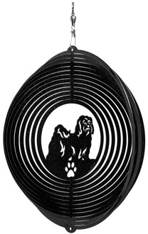 HAVANESE Circle Swirly Metal Wind Spinner 