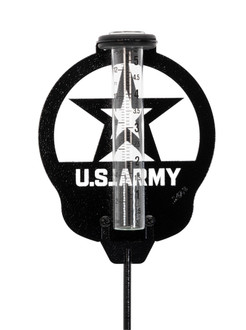 US ARMY Metal Steel Rain Gauge 