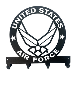 US AIR FORCE MILTARY WINGS Metal Key Chain Holder Hanger