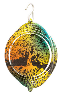 TREE OF LIFE Tini Swirly Metal Christmas Tree Ornament 
