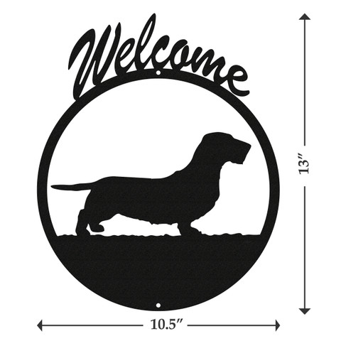 Great Dane Black Metal Welcome Sign *NEW*