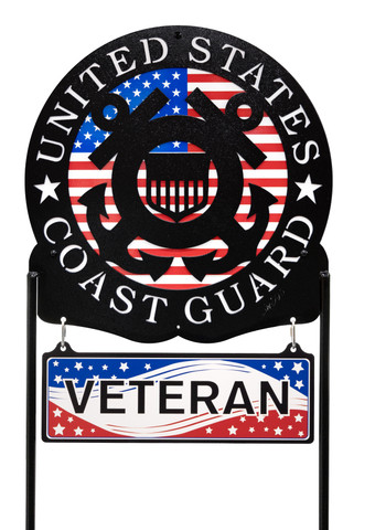 US COAST GUARD Scenic Metal Yard Sign