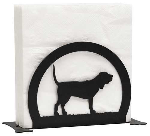 BLOOD HOUND Dog Metal Letter Holder Napkin Holder