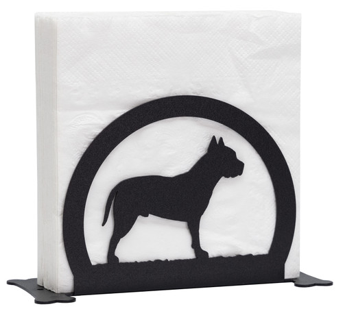 AMERICAN STAFFORD / PIT BULL Dog Metal Letter Holder Napkin Holder