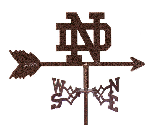 NOTRE DAME FIGHTING IRISH Collegiate Flower Pot Birdhouse Steel Weathervane