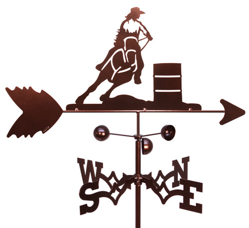 Barrel Racer Rider Horse PBR Weathervane