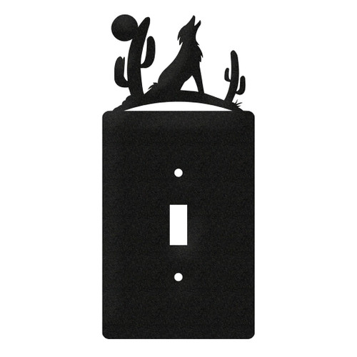 COYOTE with CACTUS Metal Plate Cover