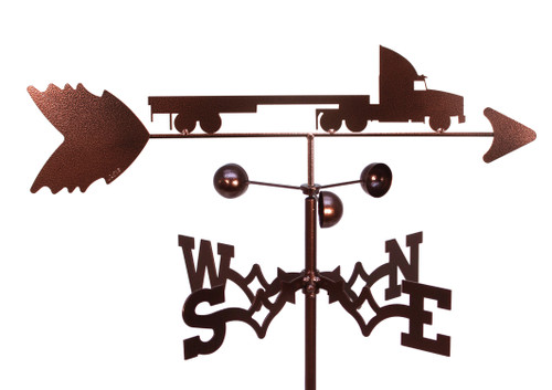 FLAT BED SEMI TRUCK Weathervane