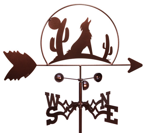 Coyote with Cactus Weathervane