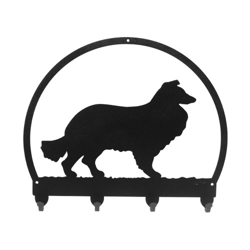 COLLIE Dog Metal Key Chain Holder Hanger