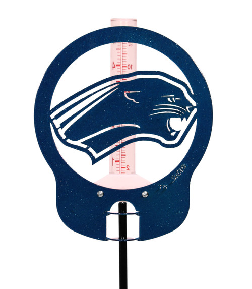 EASTERN ILLINOIS PANTHERS Metal Steel Rain Gauge