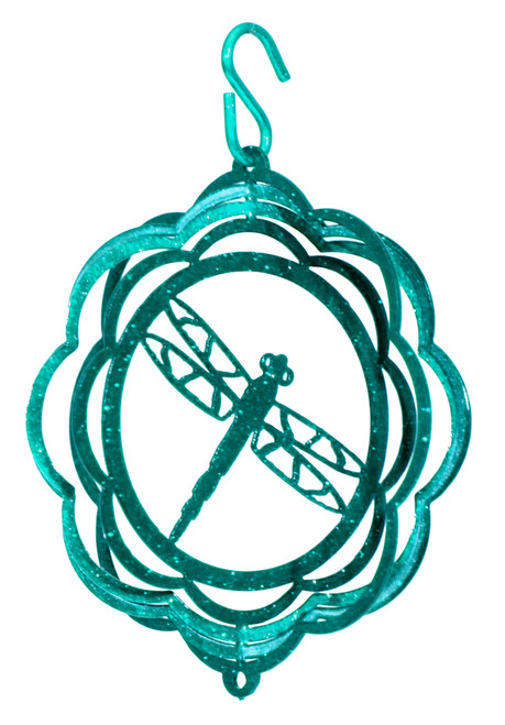 DRAGONFLY Tini Swirly Metal Christmas Tree Ornament 