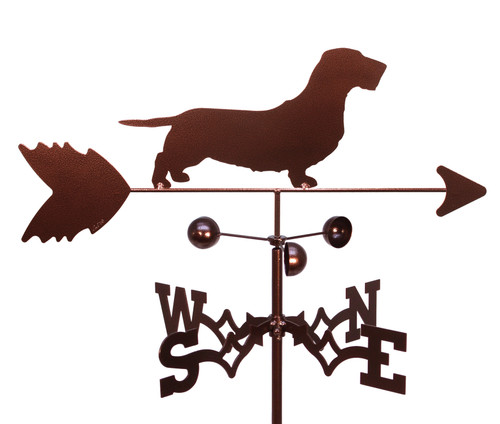 Wirehaired Dachshund Dog Weathervane