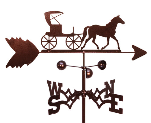 Horse and Buggy Carriage Amish Weathervane