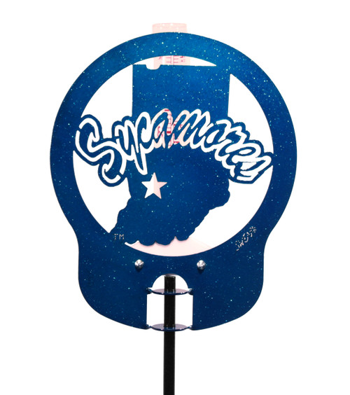  INDIANA STATE SYCAMORES Metal Steel Rain Gauge
