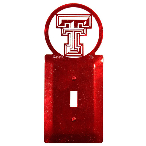 TEXAS TECH RED RAIDERS Collegiate Metal Plate Cover