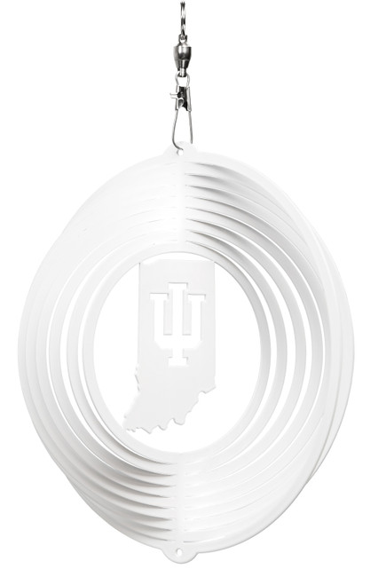 INDIANA HOOSIERS Mini Collegiate Swirly Metal Wind Spinner