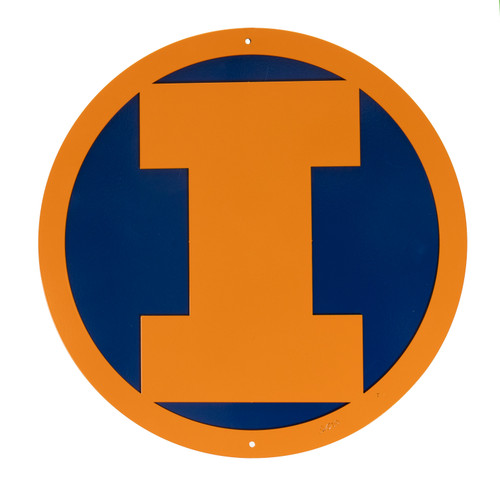 12 ILLINOIS ILLINI Collegiate Logo Metal Wall Art Decor 