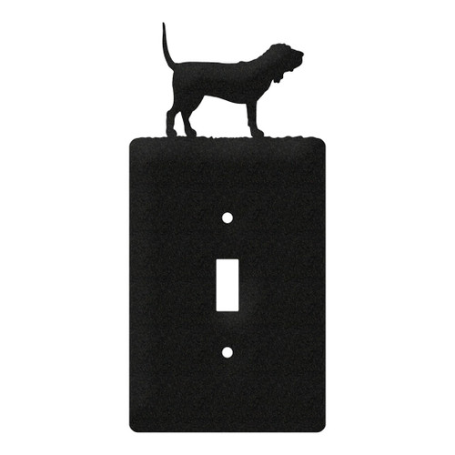 BLOOD HOUND Dog Metal Plate Cover