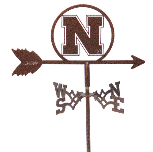 NEBRASKA HUSKERS Flower Pot Birdhouse Steel Weathervane