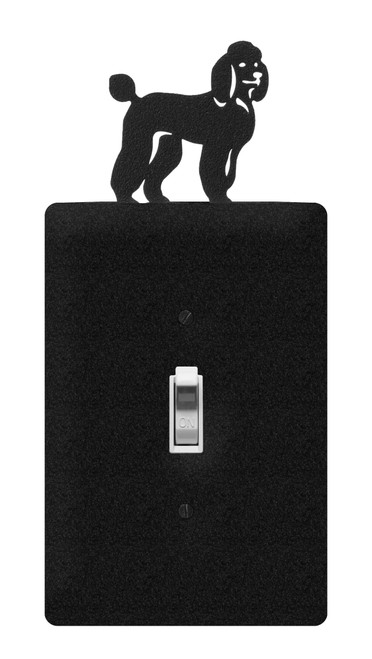 POODLE Dog Metal Plate Cover