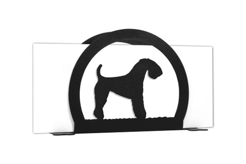 KERRY BLUE TERRIER Dog Metal Letter Holder Napkin Holder