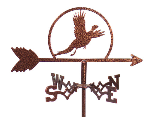 PHEASANT Flower Pot Birdhouse Steel Weathervane 