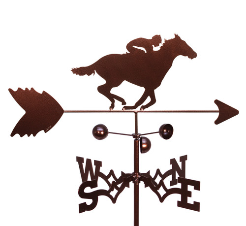 RACE HORSE AND JOCKEY Weathervane
