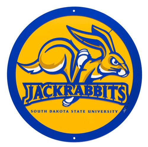 12" SOUTH DAKOTA STATE SDSU JACKRABBITS Collegiate Logo Metal Wall Art Decor