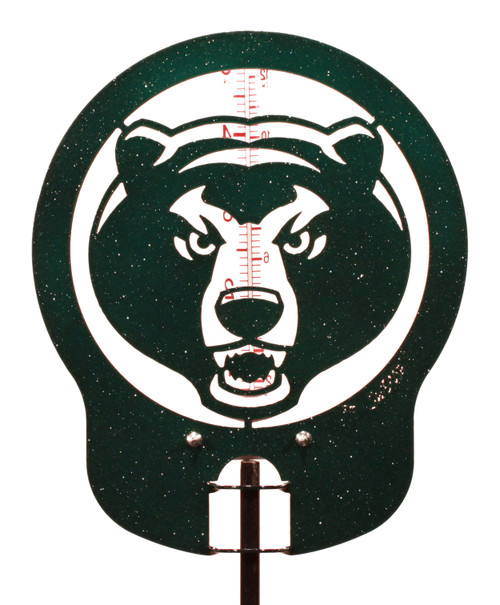 BAYLOR BEARS Metal Steel Rain Gauge