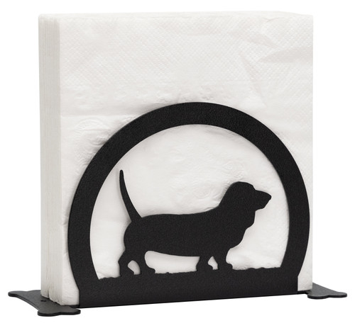 BASSET HOUND Dog Metal Letter Holder Napkin Holder