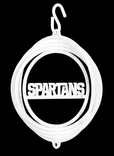 MICHIGAN STATE SPARTANS Tini Swirly Metal Collegiate Christmas Tree Ornament