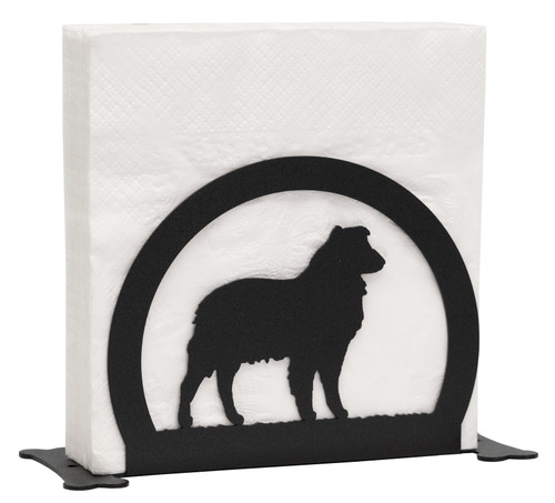 AUSTRALIAN SHEPHERD Dog Metal Letter Holder Napkin Holder